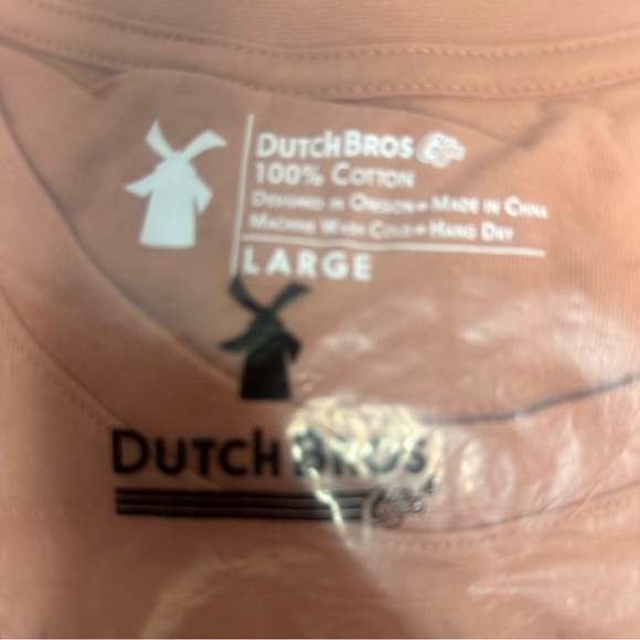 Dutch Bros NWT BRAND NEW IN BAG Pink Long Sleeve WOMEN’s MEDIUM+MEN’S LARGE+XL - Picture 11 of 12
